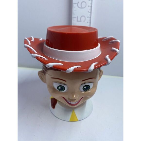 Toy Story JESSIE Mug Disney On Ice Plastic Flip Top Cup w Lid Cowgirl Hat Pixar - Picture 4 of 10